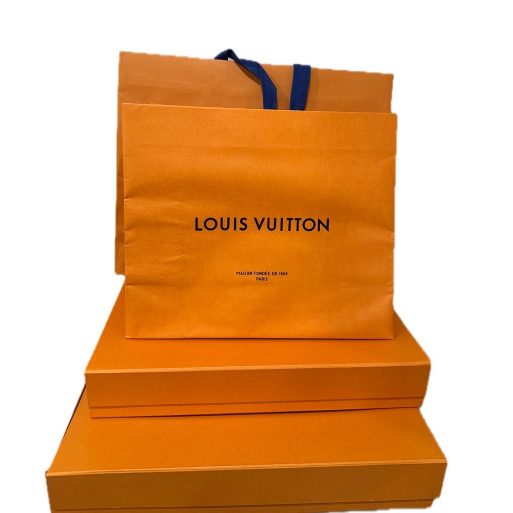 Louis Vuitton Orange Boxes, Bags, and Dust Bags Lot